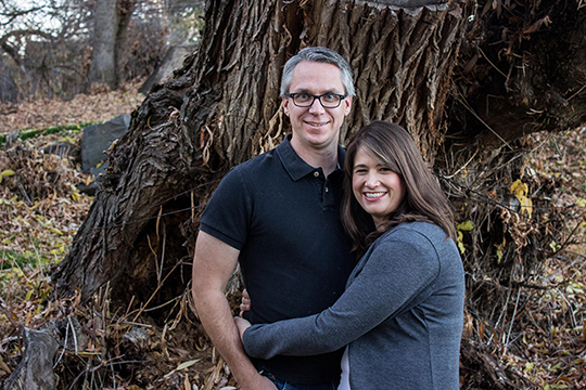 picture of couple in park