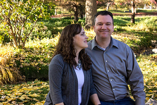 picture of couple in park