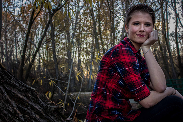 picture of girl in park