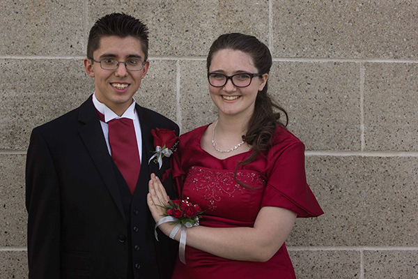 picture of couple before prom