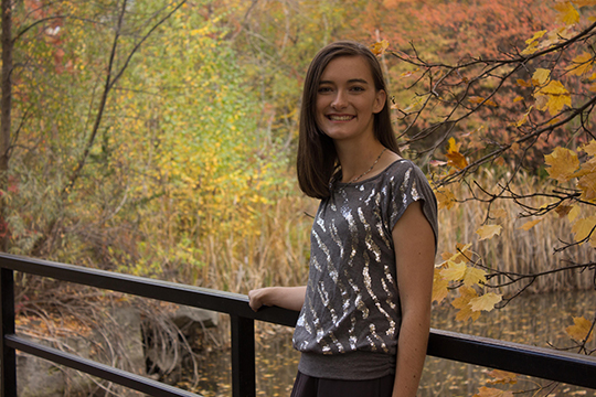 picture of girl on bridge